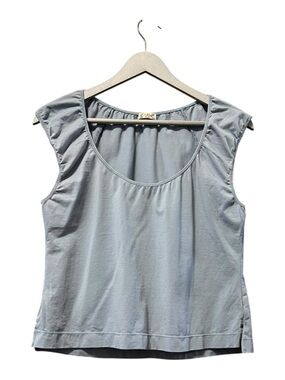 Free People Intimately Blue Gray Flutter Sleeve Top – Large